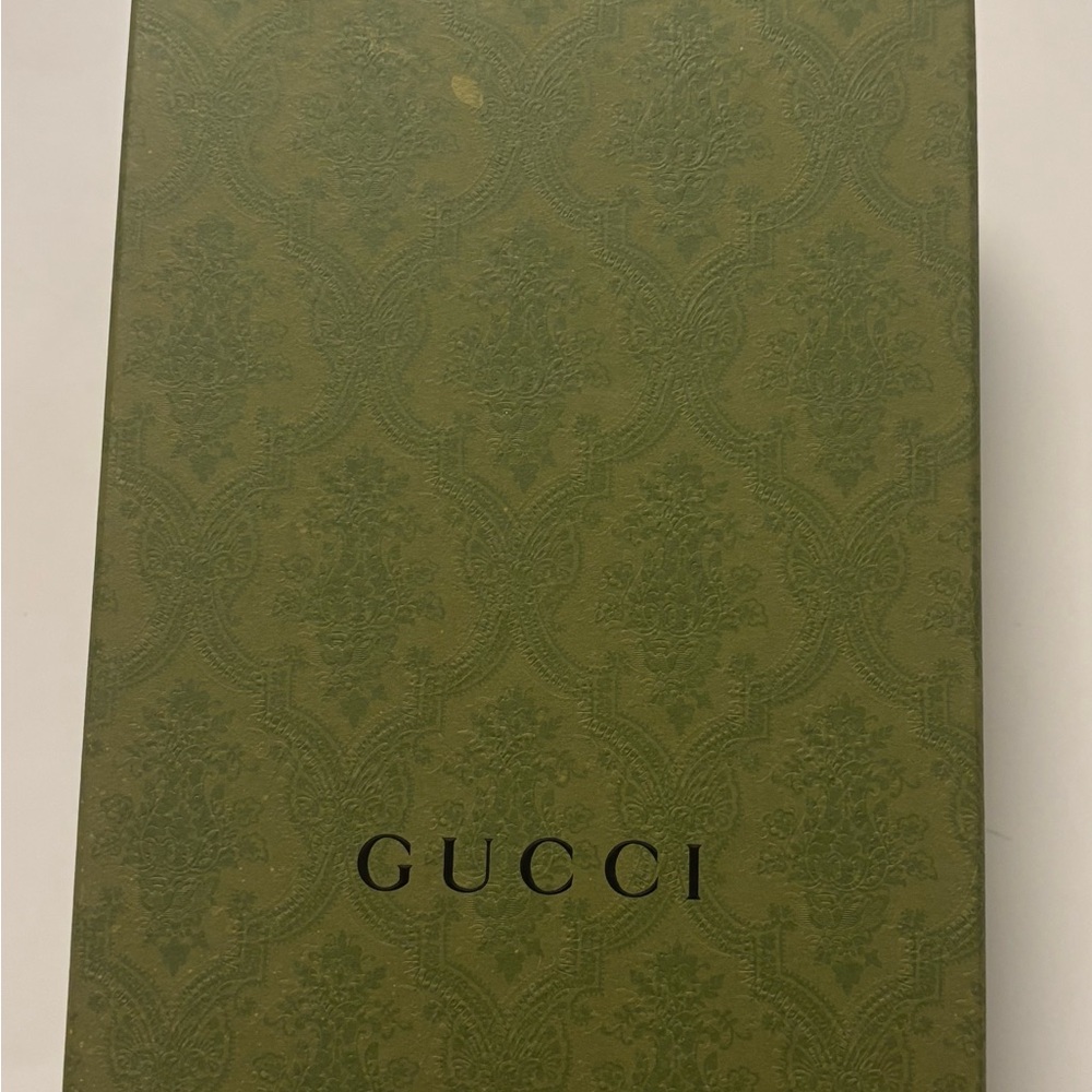 Gucci Olive Green Embossed Box